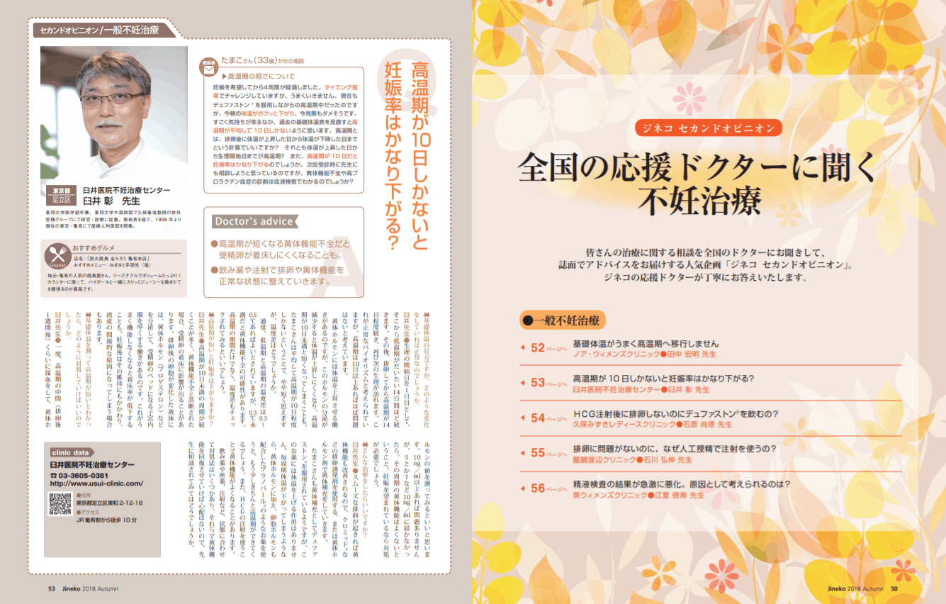 高温期の短さについて 医師監修 ジネコ不妊治療情報