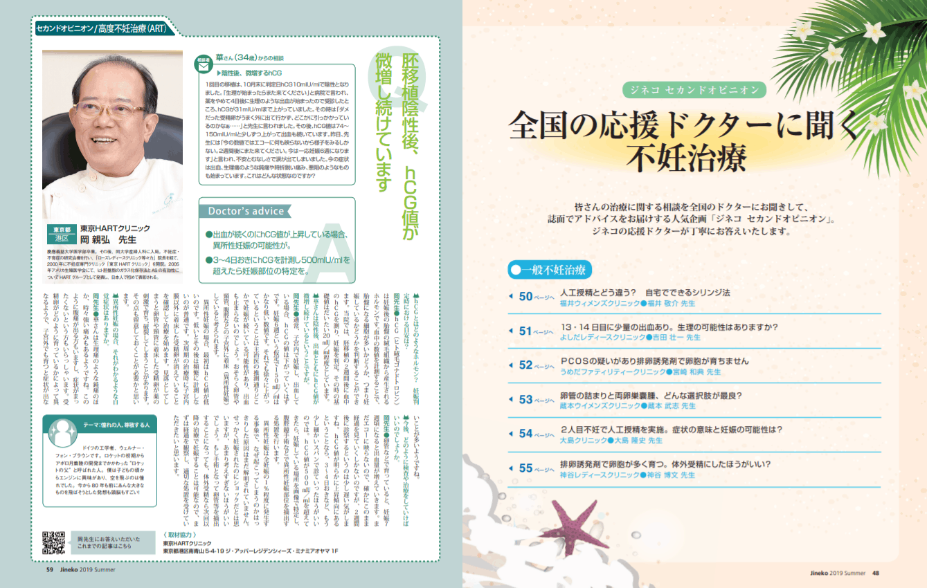 陰性後 微増するｈｃｇ 医師監修 ジネコ不妊治療情報